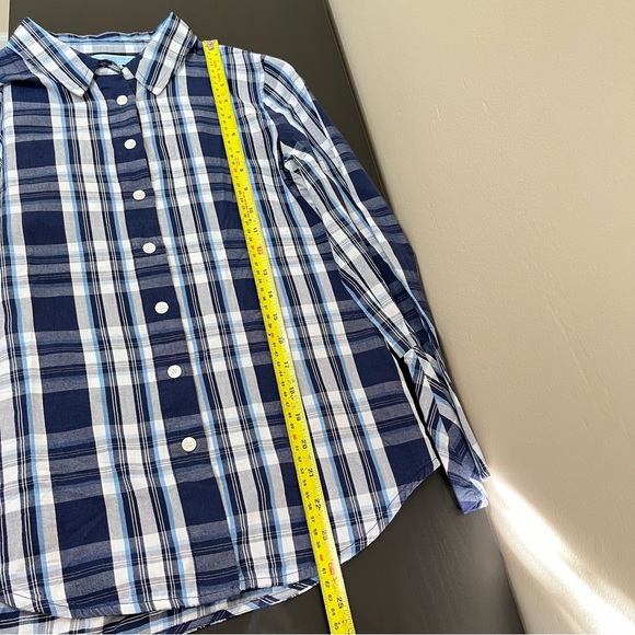 Draper James Plaid Bell Sleeve Button Up Shirt - Picture 9 of 9